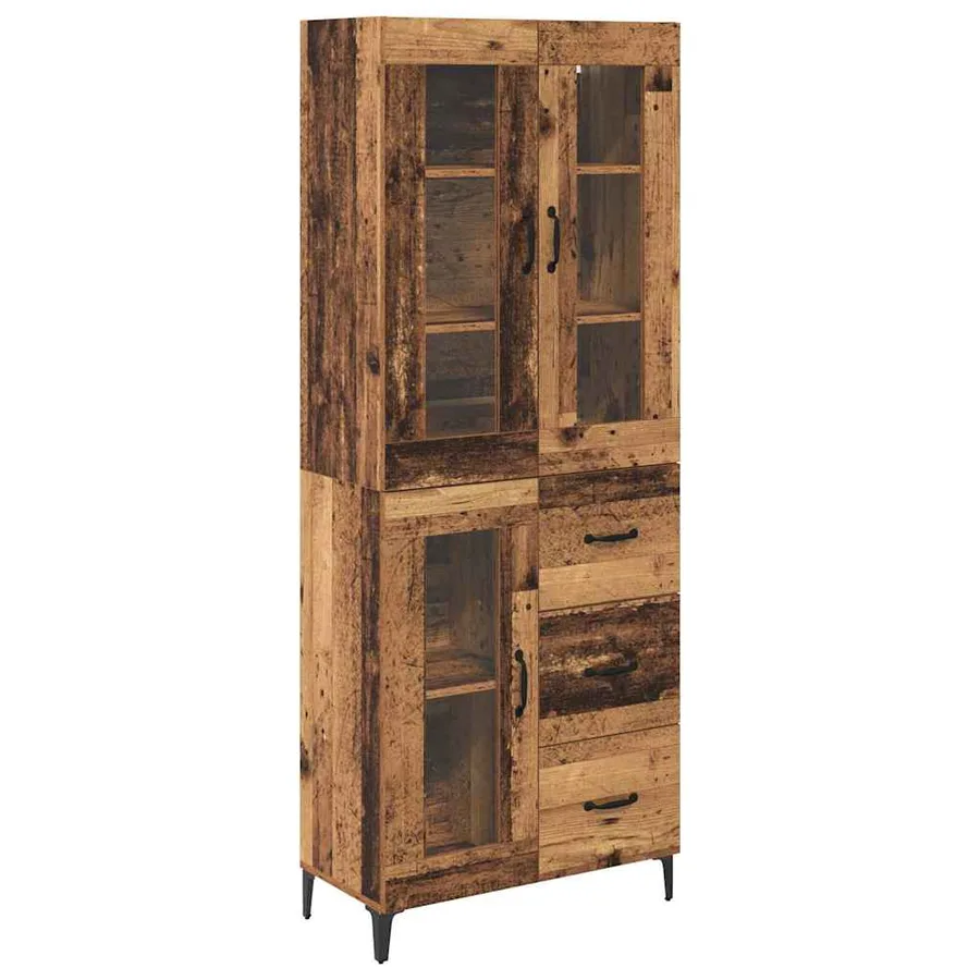Haut Armoire Bois Ancien 69,5 x 34 x 180 cm Bois d'ingénierie - 2