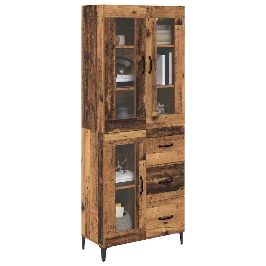 Haut Armoire Bois Ancien 69,5 x 34 x 180 cm Bois d'ingénierie - 3