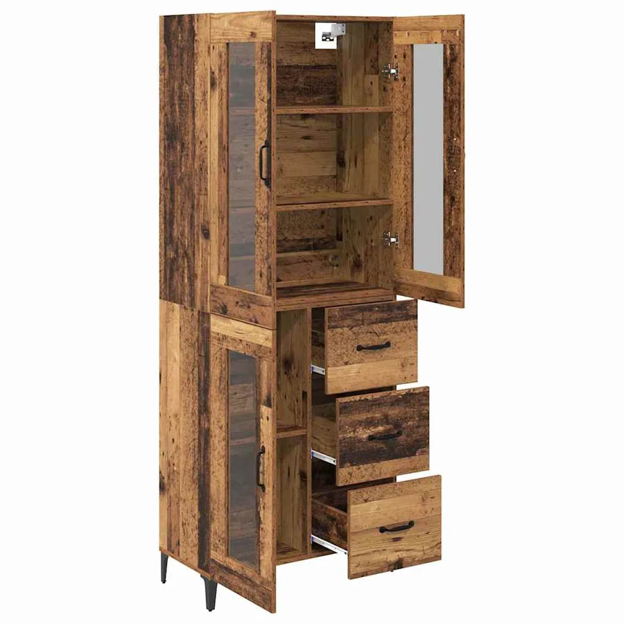 Haut Armoire Bois Ancien 69,5 x 34 x 180 cm Bois d'ingénierie - 5