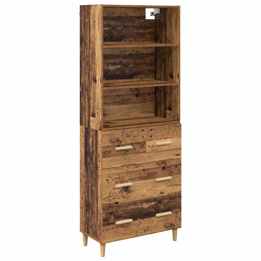 Haut Armoire Bois Ancien 69,5 x 32,5 x 180 cm Bois d'ingénierie - 2
