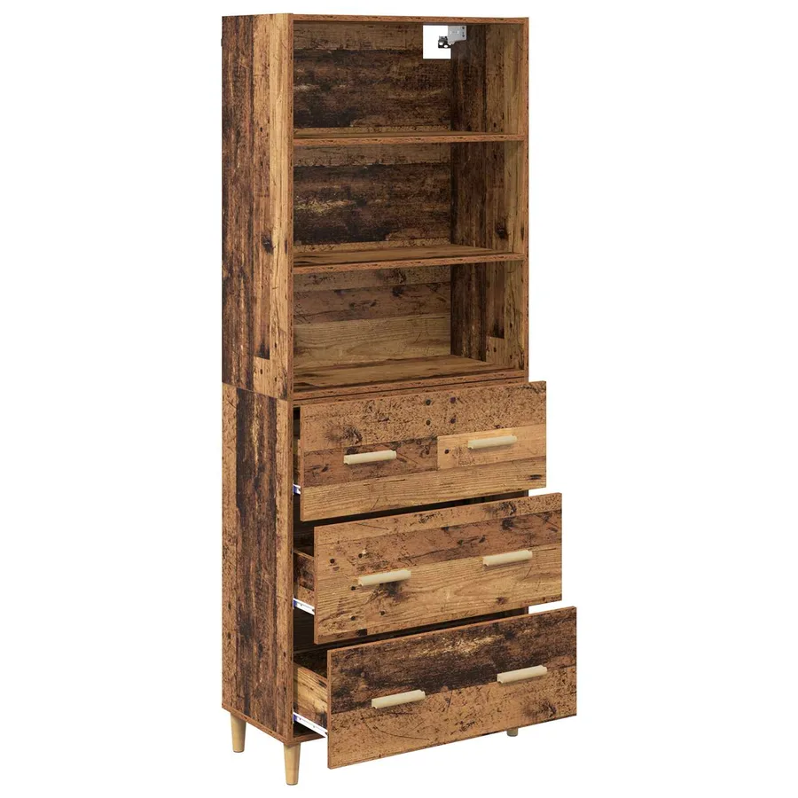 Haut Armoire Bois Ancien 69,5 x 32,5 x 180 cm Bois d'ingénierie - 5