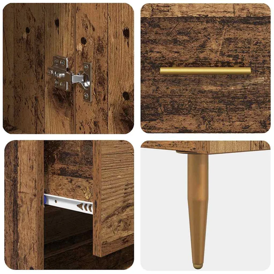 Haut Armoire Bois ancien 69,5 x 34 x 180 cm Bois d'ingénierie - 11