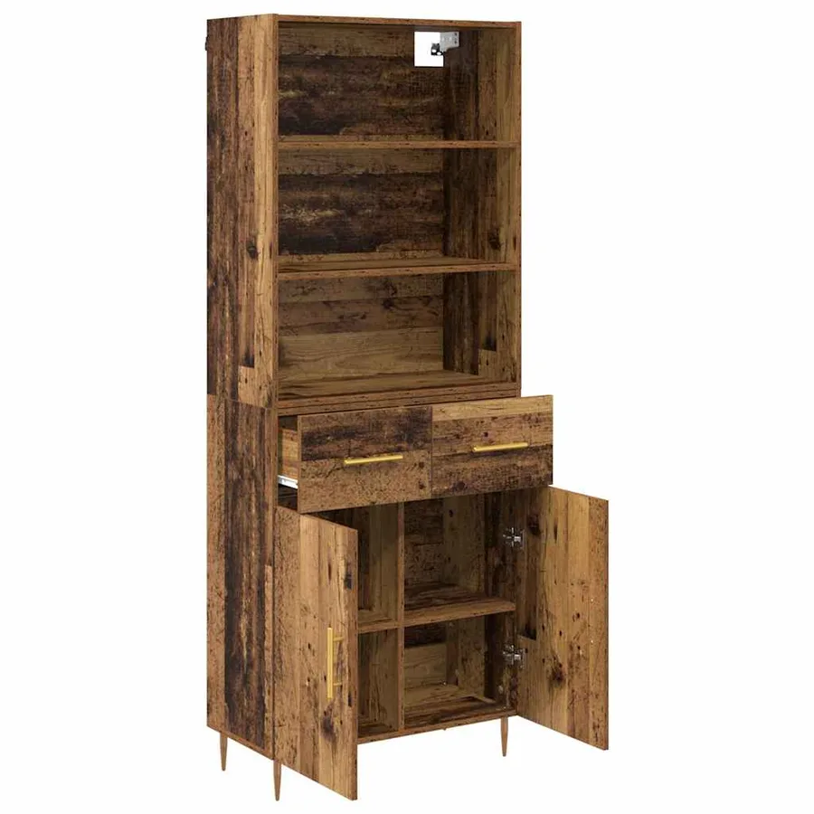 Haut Armoire Bois ancien 69,5 x 34 x 180 cm Bois d'ingénierie - 5