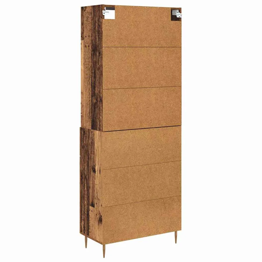 Haut Armoire Bois ancien 69,5 x 34 x 180 cm Bois d'ingénierie - 8