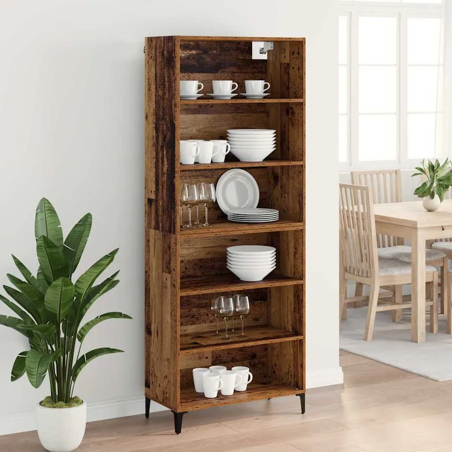 Haut Armoire Bois Ancien 69,5 x 34 x 180 cm Bois d'ingénierie - 4