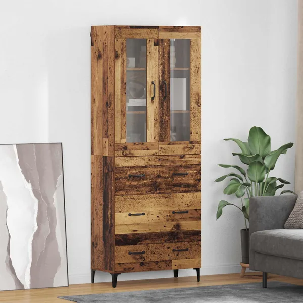 Haut Armoire Bois Ancien 69,5 x 34 x 180 cm Bois d'ingénierie