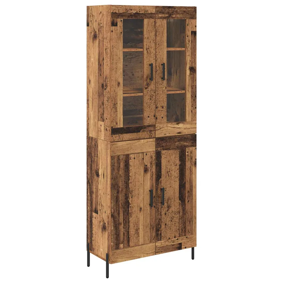 Haut Armoire Bois Ancien 69,5 x 34 x 180 cm Bois d'ingénierie - 2