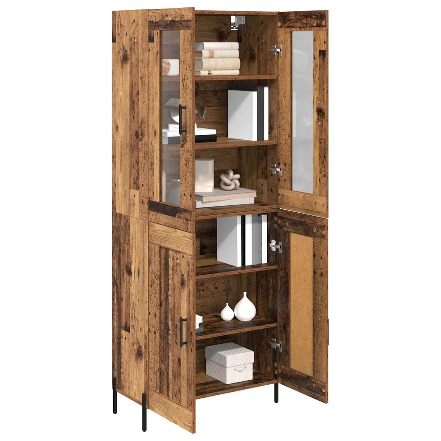Haut Armoire Bois Ancien 69,5 x 34 x 180 cm Bois d'ingénierie - 3