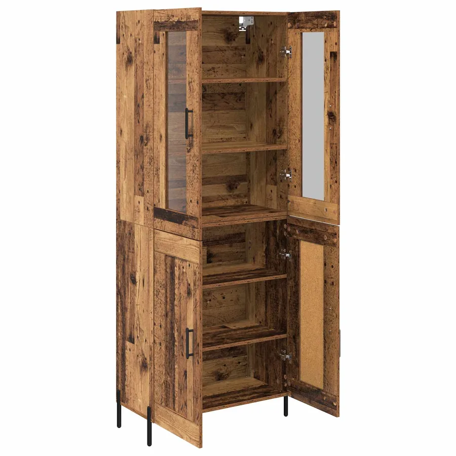 Haut Armoire Bois Ancien 69,5 x 34 x 180 cm Bois d'ingénierie - 5