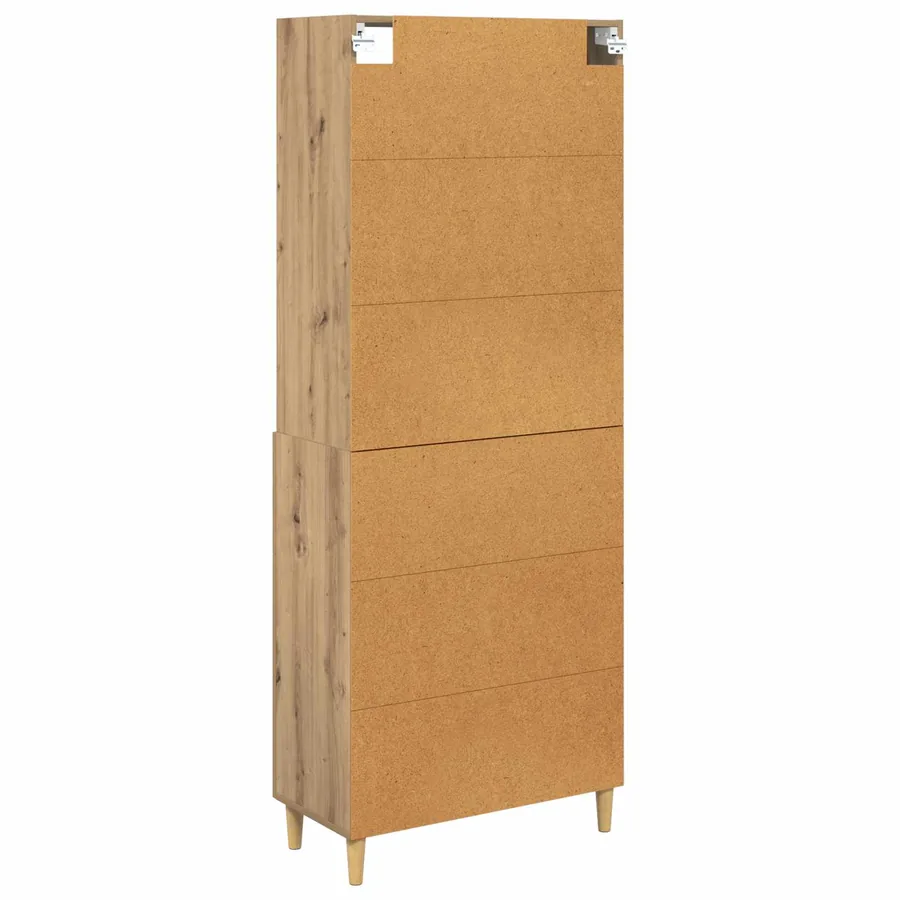 Haut Armoire Chêne artisanal 69,5 x 32,5 x 180 cm - 8