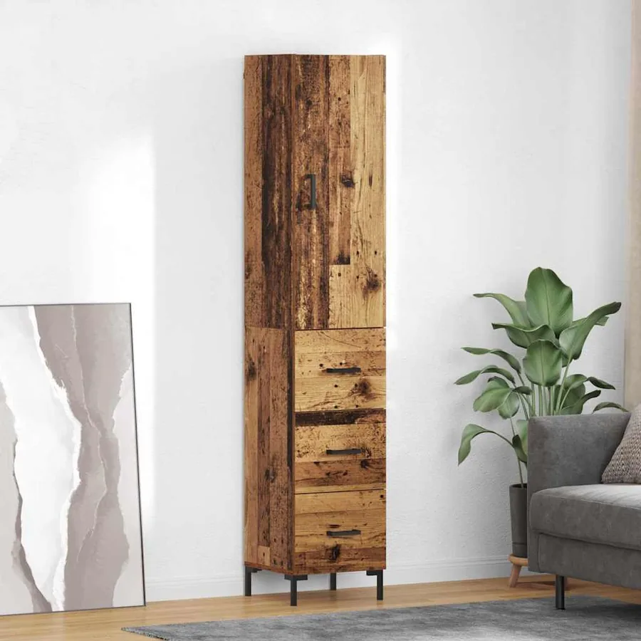 Haut Armoire Bois Ancien 69,5 x 34 x 180 cm Bois d'ingénierie