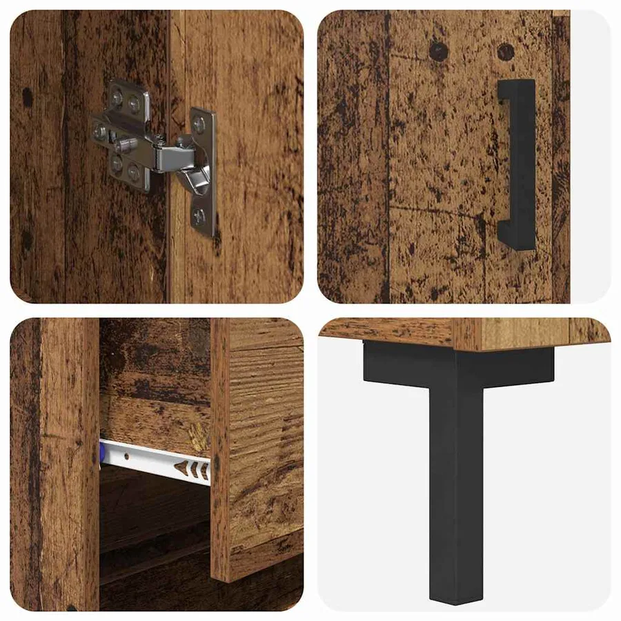 Haut Armoire Bois Ancien 69,5 x 34 x 180 cm Bois d'ingénierie - 11