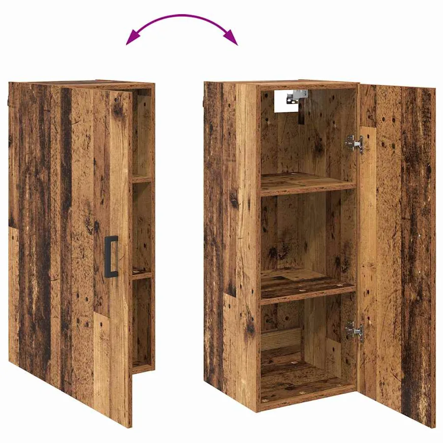 Haut Armoire Bois Ancien 69,5 x 34 x 180 cm Bois d'ingénierie - 13
