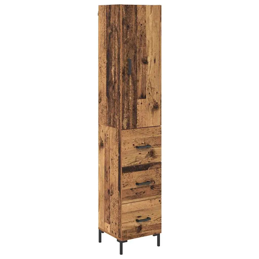 Haut Armoire Bois Ancien 69,5 x 34 x 180 cm Bois d'ingénierie - 2