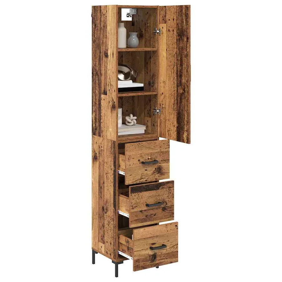 Haut Armoire Bois Ancien 69,5 x 34 x 180 cm Bois d'ingénierie - 3