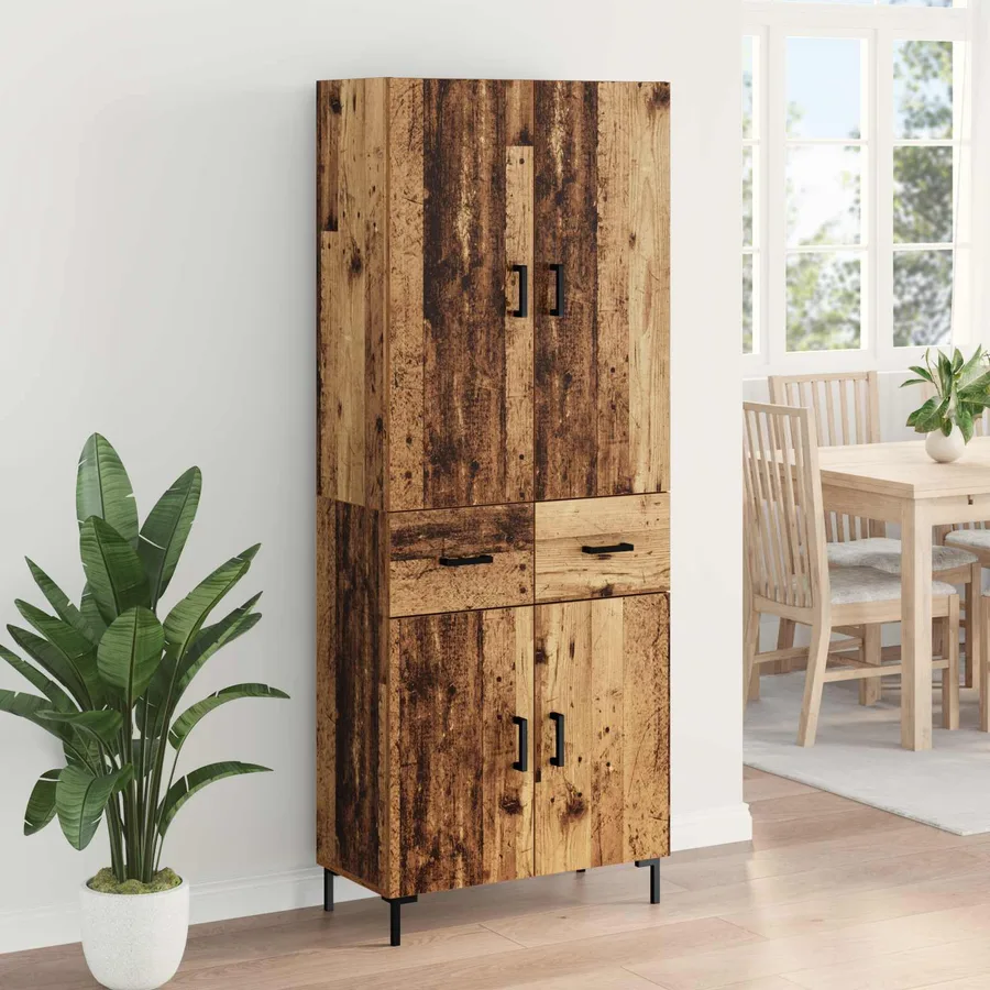 Haut Armoire Bois Ancien 69,5 x 34 x 180 cm Bois d'ingénierie - 4