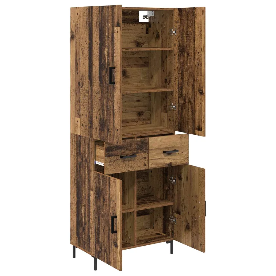 Haut Armoire Bois Ancien 69,5 x 34 x 180 cm Bois d'ingénierie - 5