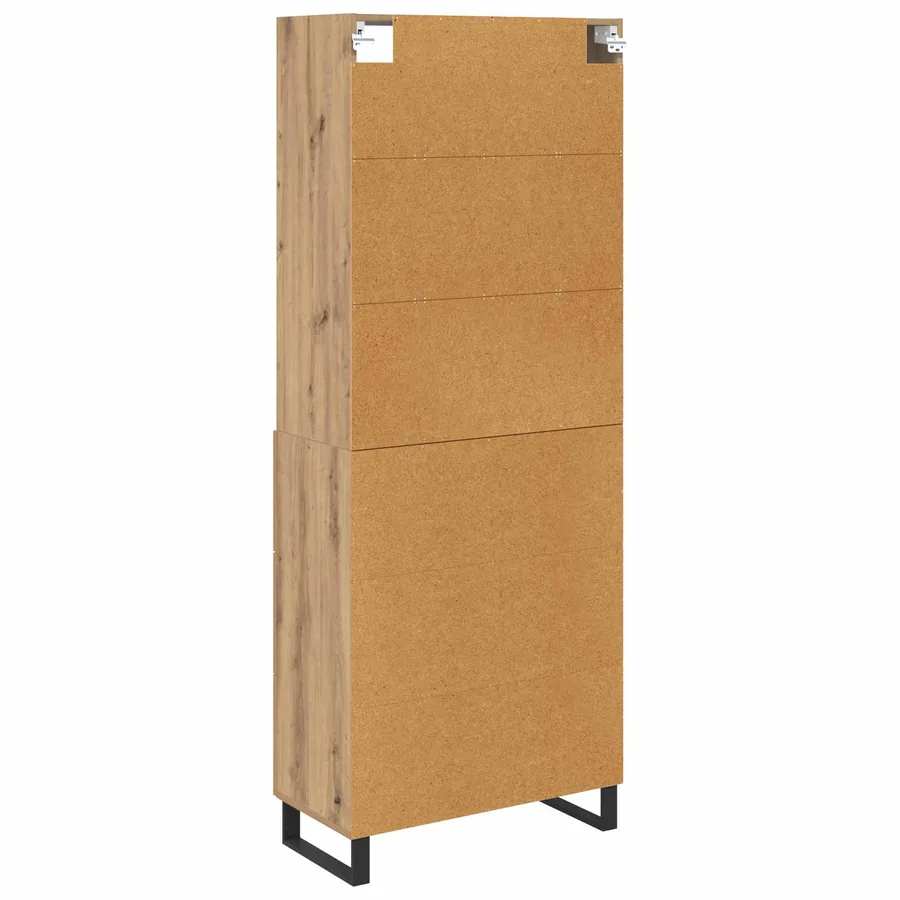 Haut Armoire 2 pcs Chêne artisanal 69,5 x 34 x 180 cm - 8