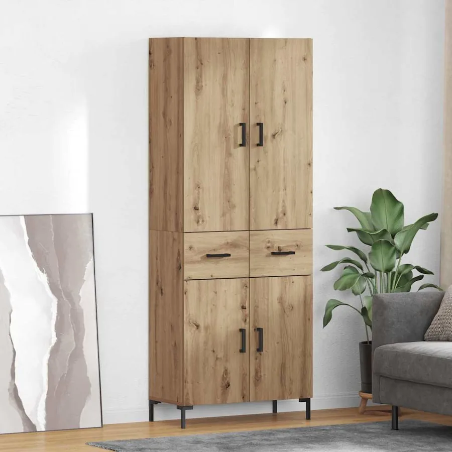 Haut Armoire Chêne artisanal 69,5 x 34 x 180 cm
