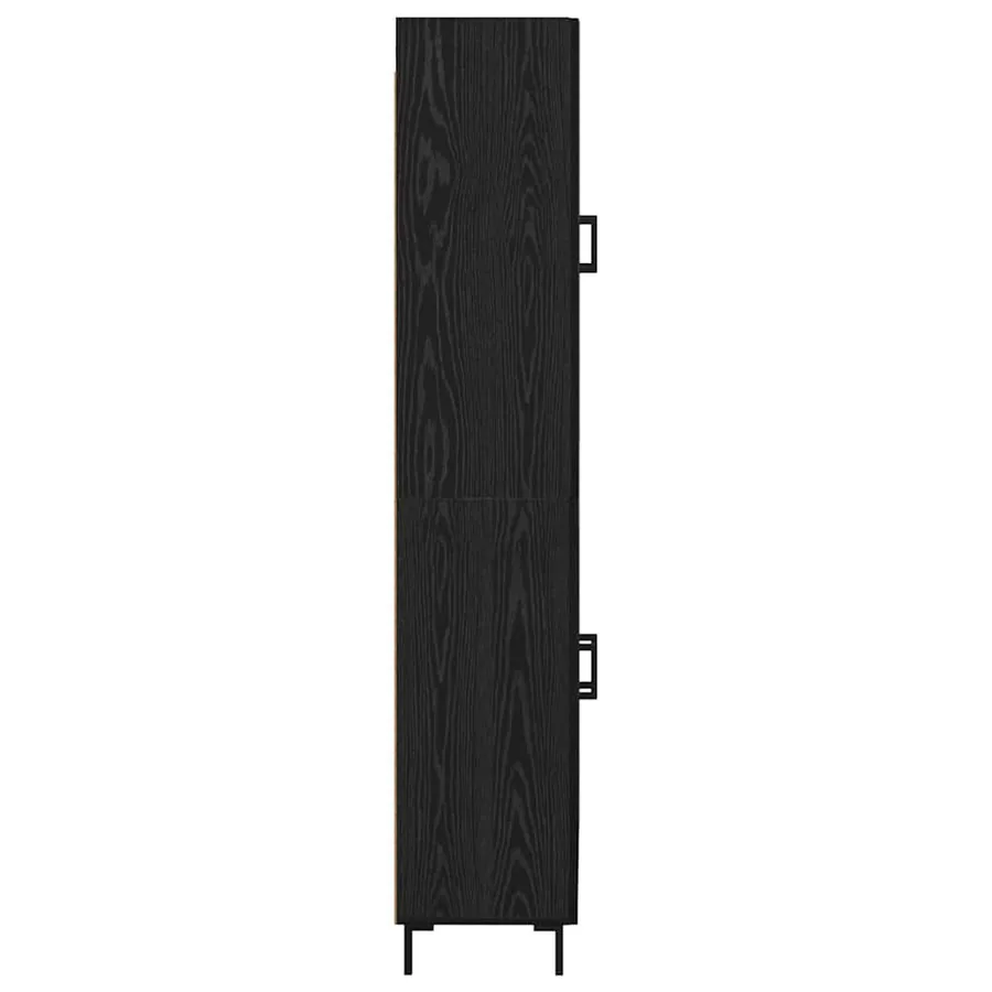 Haut Armoire Chêne noir 69,5 x 34 x 180 cm Bois d'ingénierie - 9