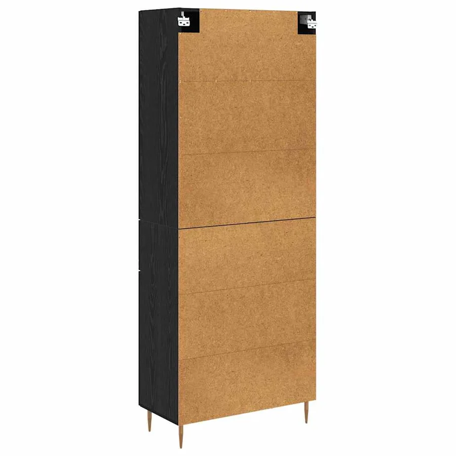 Haut Armoire Chêne noir 69,5 x 34 x 180 cm Bois d'ingénierie - 10