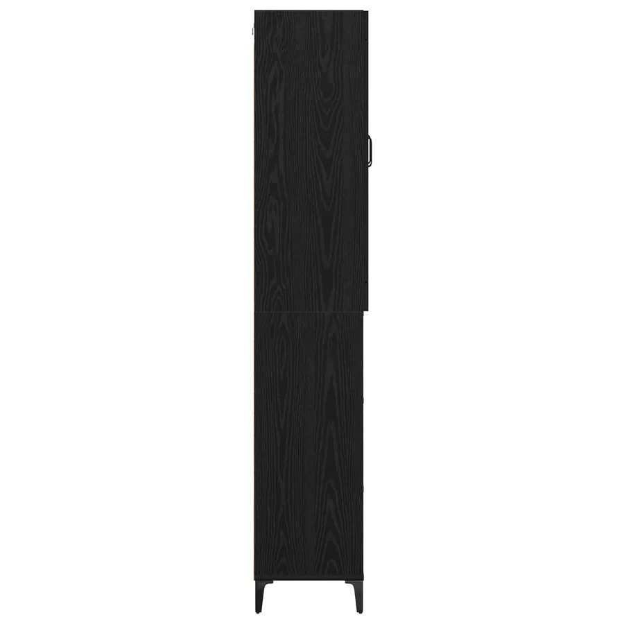 Haut Armoire Chêne noir 69,5 x 34 x 180 cm Bois d'ingénierie - 9