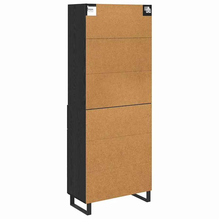 Haut Armoire 2 pcs Chêne noir 69,5 x 34 x 180 cm - 8