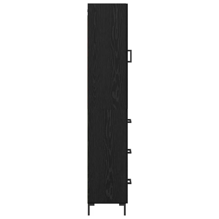 Haut Armoire Chêne noir 34,5 x 34 x 180 cm Bois d'ingénierie - 9