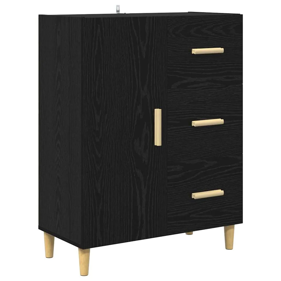 Haut Armoire Chêne noir 69,5 x 32,5 x 180 cm Bois d'ingénierie - 7