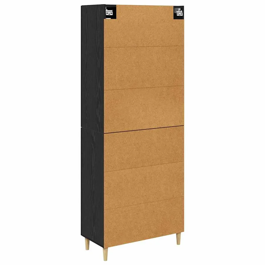 Haut Armoire Chêne noir 69,5 x 34 x 180 cm Bois d'ingénierie - 10