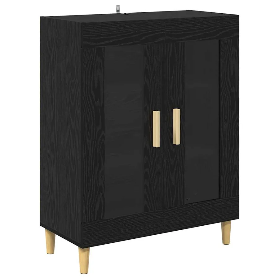 Haut Armoire Chêne noir 69,5 x 34 x 180 cm Bois d'ingénierie - 6
