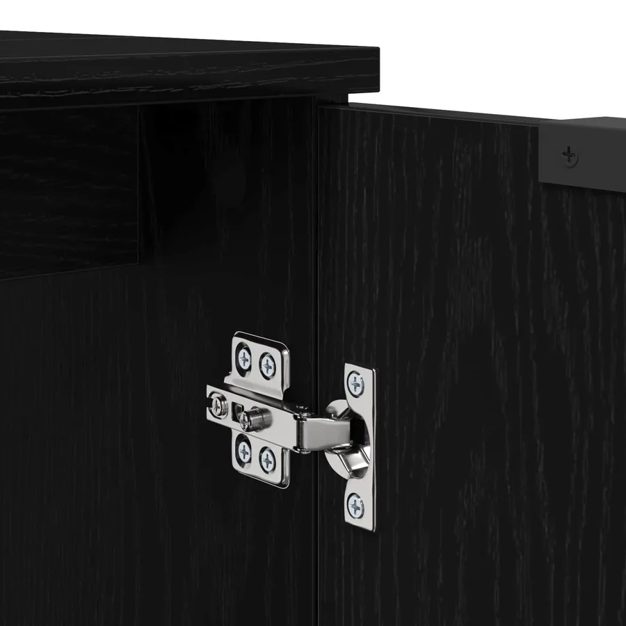 Ensemble de mobilier de salle de bain 4 pcs Chêne noir - 14