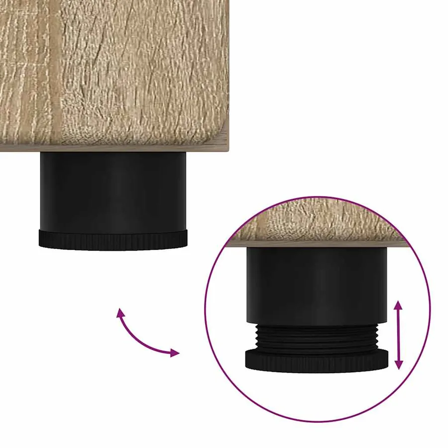 Ensemble meuble TV FLORIN 3 pcs Chêne Sonoma Bois d'ingénierie - 15