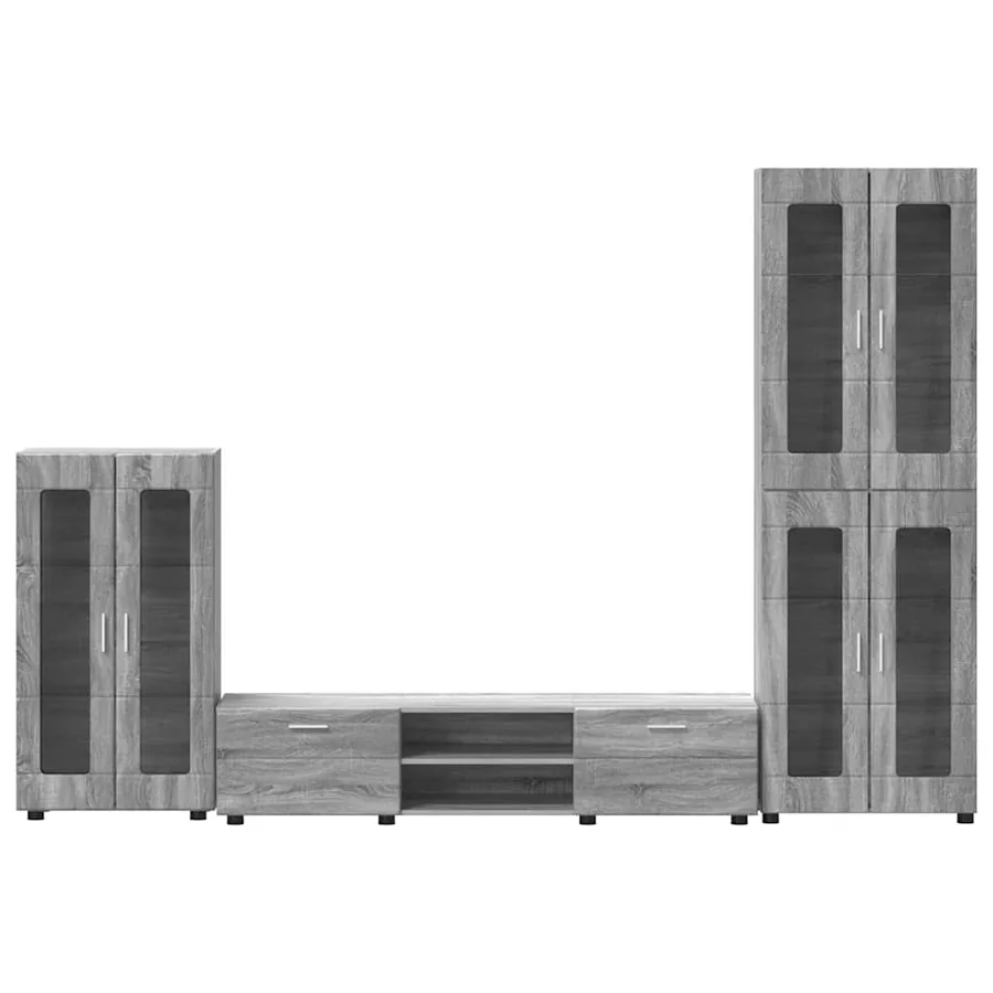 Ensemble meuble TV FLORIN 3 pcs Gris Sonoma Bois d'ingénierie - 9
