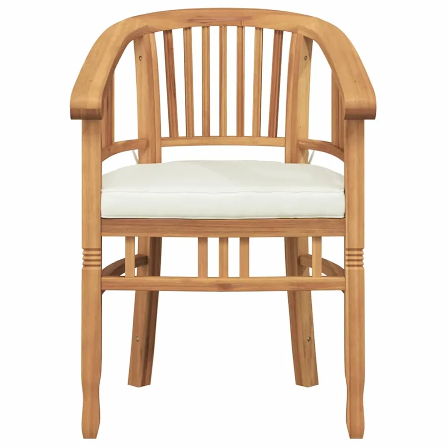 Chaise 2 pcs Marron 63 x 58 x 89 cm Bois de teck massif - 6