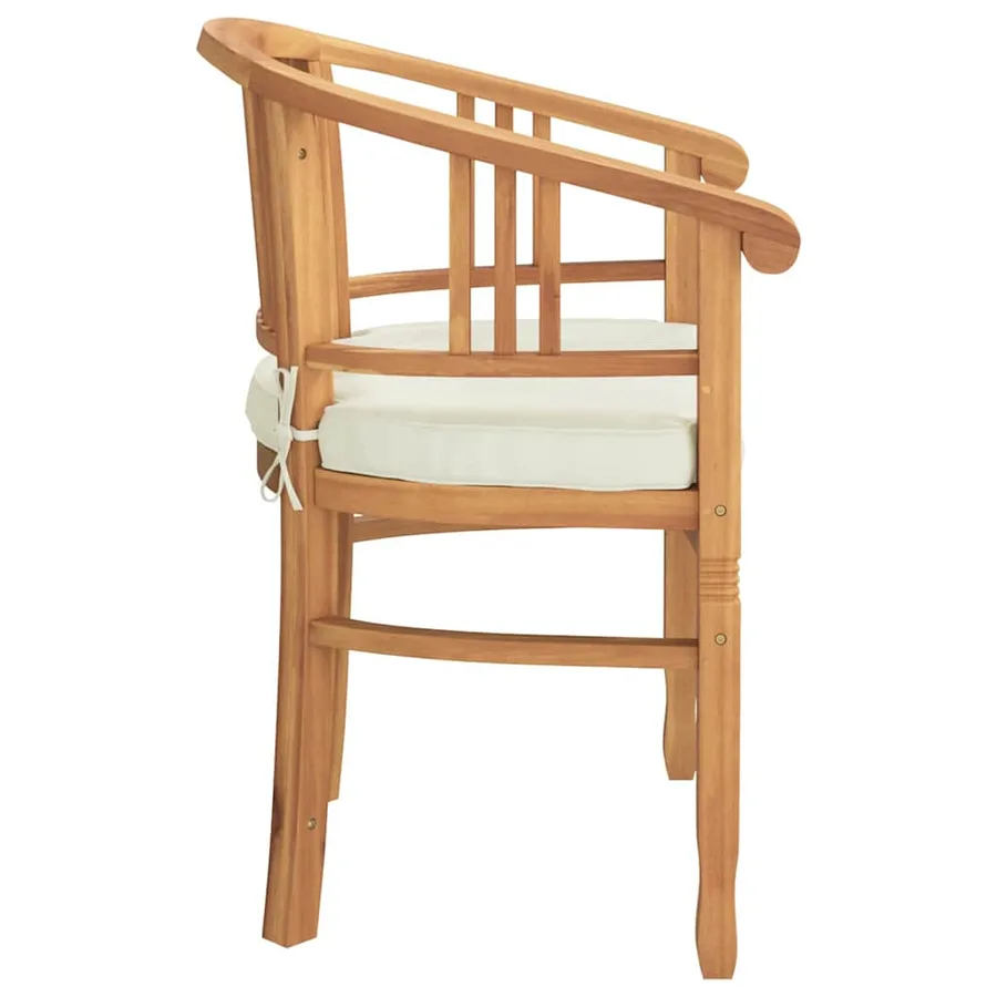 Chaise 2 pcs Marron 63 x 58 x 89 cm Bois de teck massif - 7