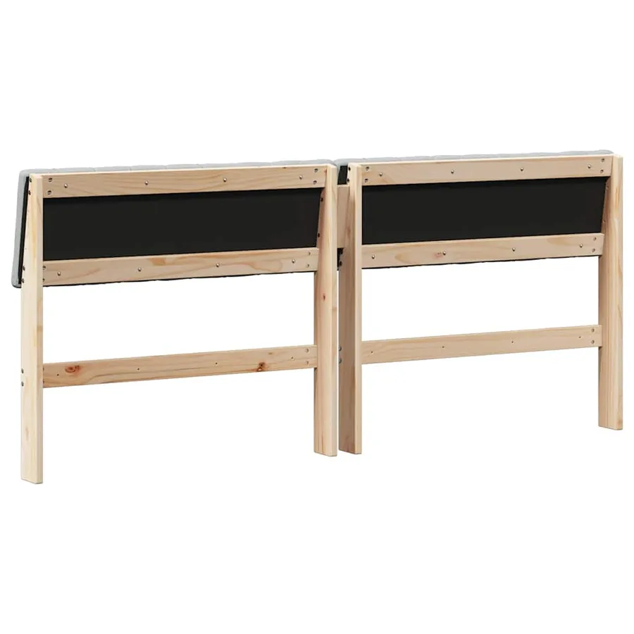 Tête de lit capitonnée Gris clair 180 cm Pin massif - 6