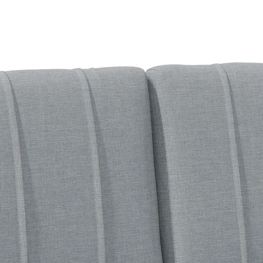 Tête de lit capitonnée Gris clair 180 cm Pin massif - 7