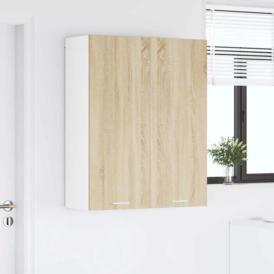 Armoire suspendue avec stockage Chêne Sonoma 80 x 31 x 100 cm - 4