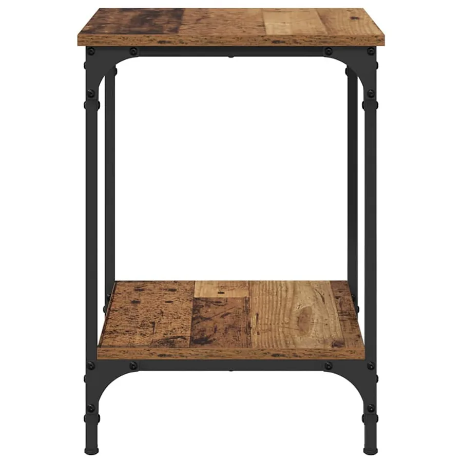 Table basse Bois Ancien 40 x 40 x 55 cm Bois d'ingénierie - 6
