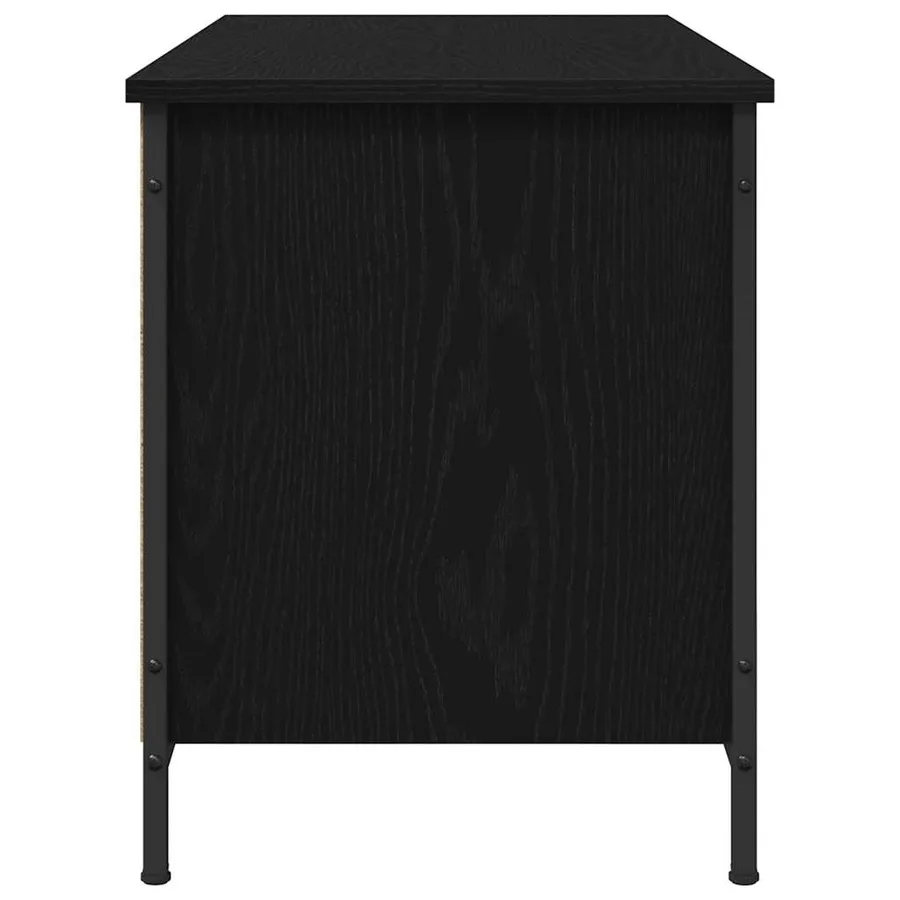 Meuble TV Chêne noir 100 x 40 x 50 cm Bois d'ingénierie - 6