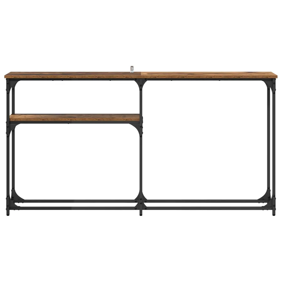 TableConsole Bois ancien 145x22.5x75cm Bois d'ingénierie - 5