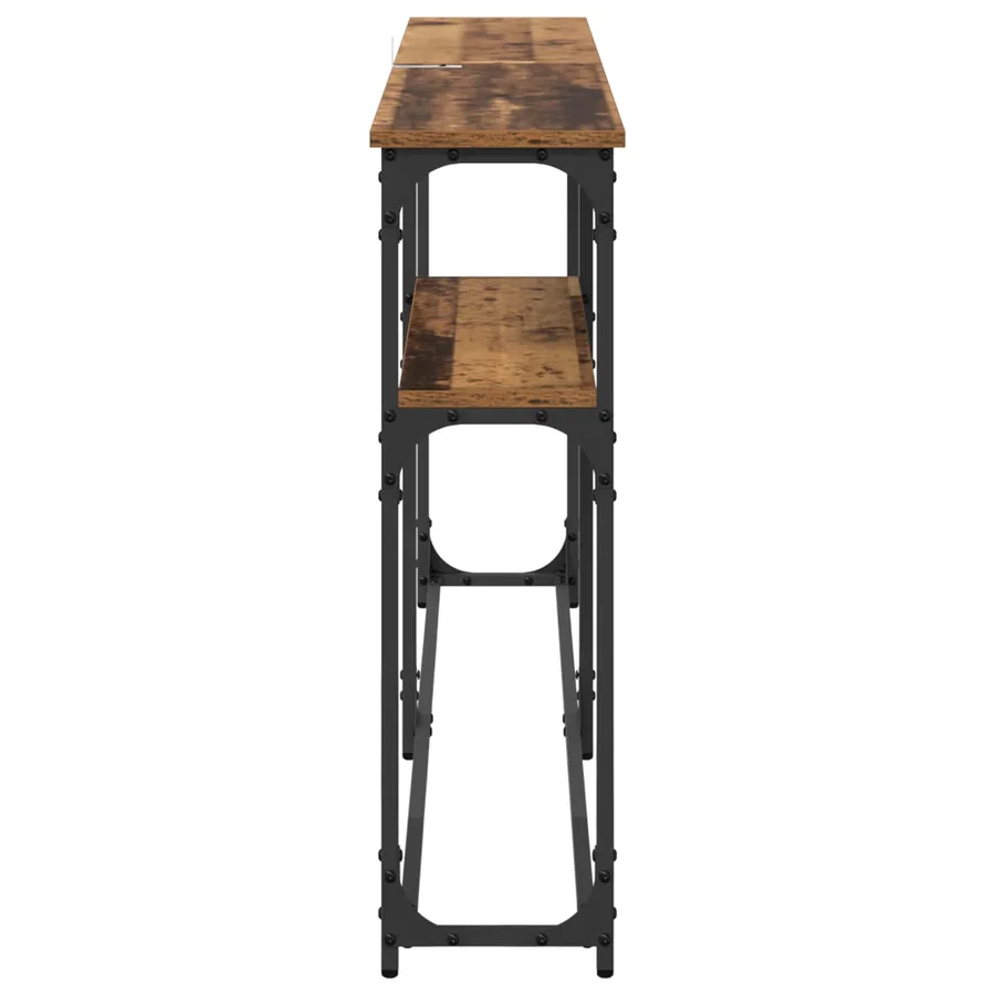 TableConsole Bois ancien 145x22.5x75cm Bois d'ingénierie - 6
