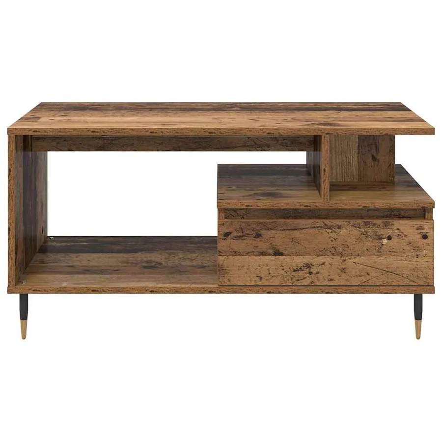 Table basse Bois ancien 90 x 49 x 45 cm Bois d'ingénierie - 6