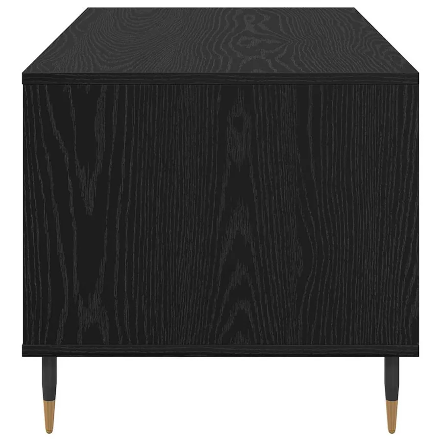 Table basse Chêne noir 90 x 49 x 45 cm Bois d'ingénierie - 7