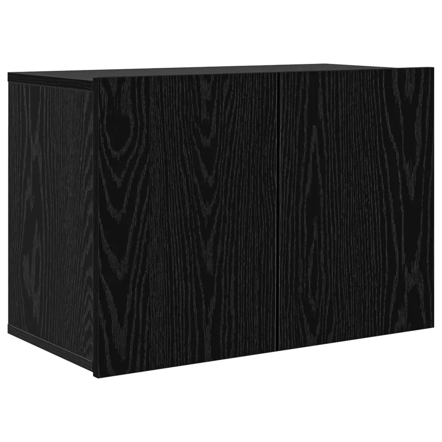 Unité murale de TV 5 pcs Chêne noir Bois d'ingénierie - 6