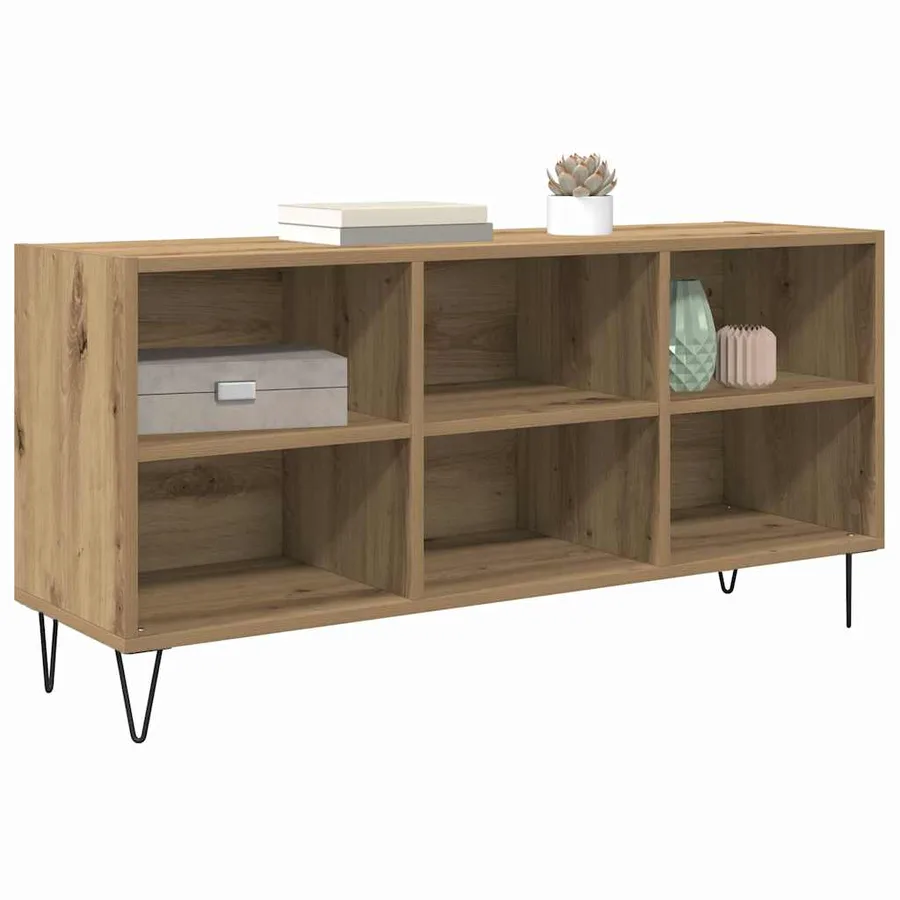 Meuble TV 103,5 x 30 x 50 cm Chêne artisanal Bois d'ingénierie - 3