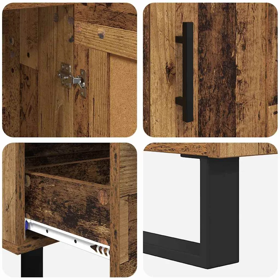 Haut Armoire Bois Ancien 69,5 x 31 x 115 cm Bois d'ingénierie - 9