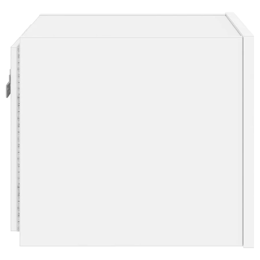 Meubles TV muraux avec lumières LED 2 pcs blanc 30,5x35x30 cm - 10