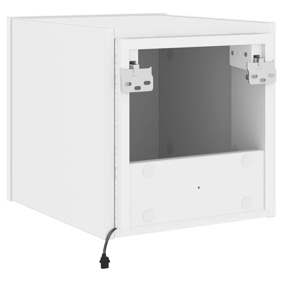 Meubles TV muraux avec lumières LED 2 pcs blanc 30,5x35x30 cm - 11